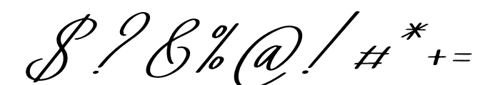 Jianshi Hearth Italic Font OTHER CHARS