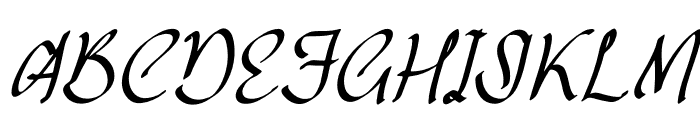 Jifantte Italic Font UPPERCASE