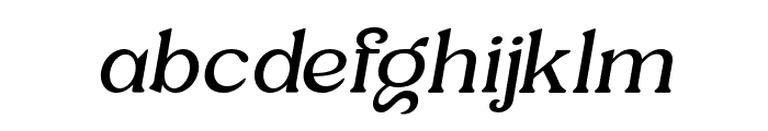 Jiftan-LightItalic Font LOWERCASE