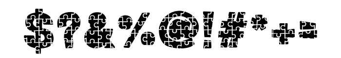 Jigsaw Black Font OTHER CHARS