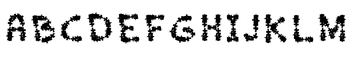 Jigsaw Font UPPERCASE