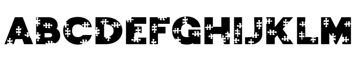 JigsawPuzzle-Regular Font LOWERCASE