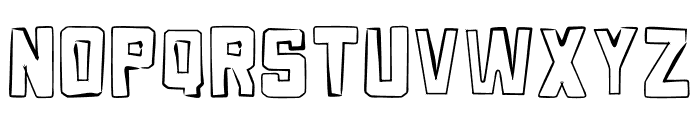 Jintrong Outline Font LOWERCASE