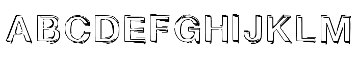 Jitter Regular Font UPPERCASE