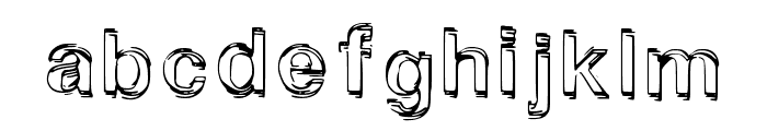 Jitter Regular Font LOWERCASE