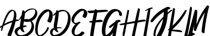 Jittering Font UPPERCASE