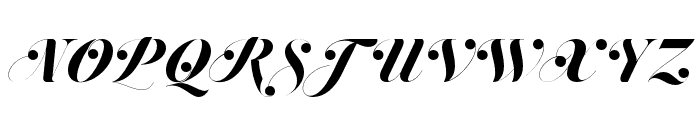 Jitzu Swash Display Font UPPERCASE