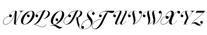 Jitzu Swash Regular Font UPPERCASE