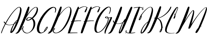 Joclin Ailanet Italic Italic Font UPPERCASE