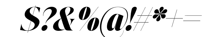 Johannes Keppler Black Italic Font OTHER CHARS