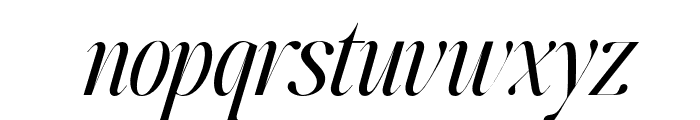 Johannes Keppler Italic Font LOWERCASE