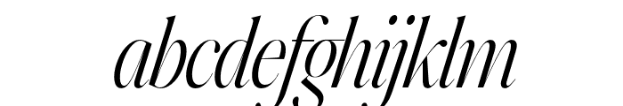 Johannes Keppler Light Italic Font LOWERCASE