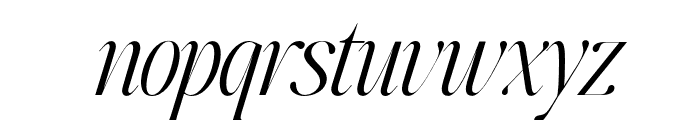 Johannes Keppler Light Italic Font LOWERCASE