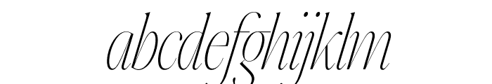 Johannes Keppler Thin Italic Font LOWERCASE