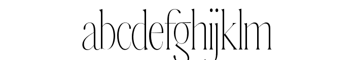 Johannes Keppler Thin Font LOWERCASE