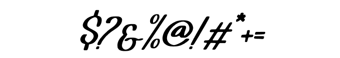 John Tone Italic Font OTHER CHARS