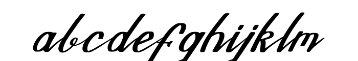 John Tone Italic Font LOWERCASE