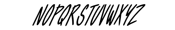 John Witty Italic Font UPPERCASE