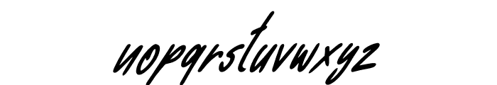 John Witty Italic Font LOWERCASE