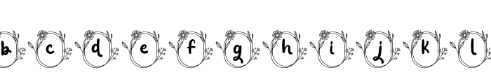 Jolie Monogram Regular Font LOWERCASE