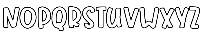 Jolly Christmas Outline Font LOWERCASE