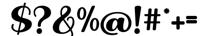 Jolly Script Regular Font OTHER CHARS