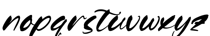 Jonash Bluer Italic Font LOWERCASE