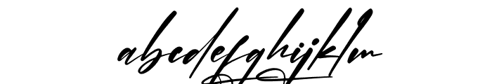 Jonathan Hetegral Italic Font LOWERCASE