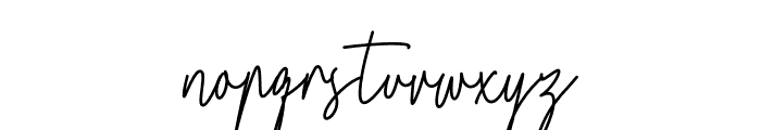 Jonathan Signature Font LOWERCASE