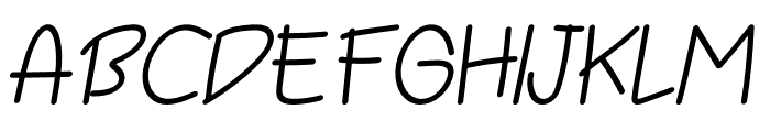 Jonatte Italic Font UPPERCASE