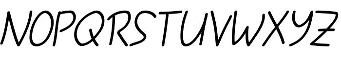 Jonatte Italic Font UPPERCASE