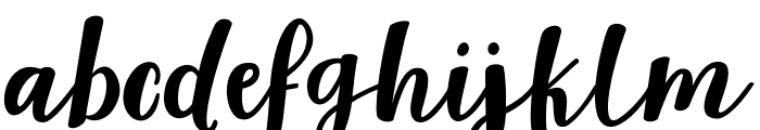 JonithaScript Font LOWERCASE