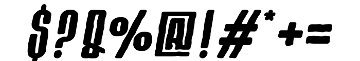Jopersag Brush Italic Font OTHER CHARS