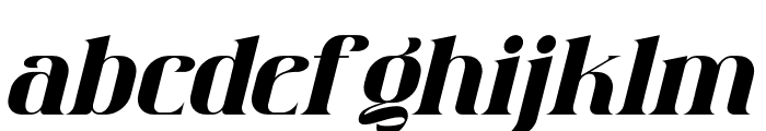 Jordan Italic Font LOWERCASE