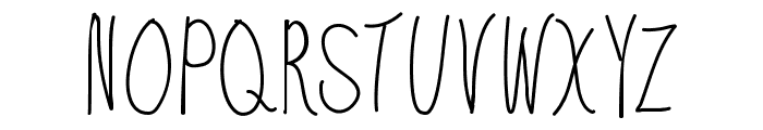 Journal Pen Light Font UPPERCASE