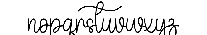 Journaling Font LOWERCASE