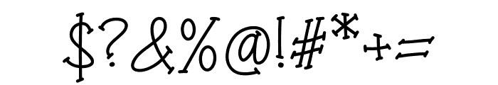 Joyful Handwriting Font OTHER CHARS