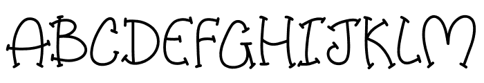 Joyful Handwriting Font UPPERCASE