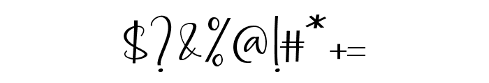 Joyful Script Regular Font OTHER CHARS