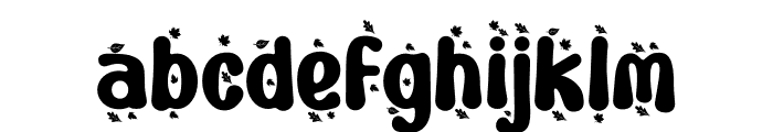 Joyful Turkey Leaf Font LOWERCASE
