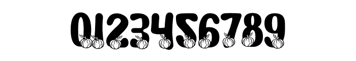 Joyful Turkey Pumpkin Font OTHER CHARS