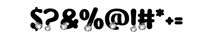 Joyful Turkey Pumpkin Font OTHER CHARS