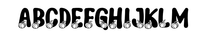 Joyful Turkey Pumpkin Font UPPERCASE