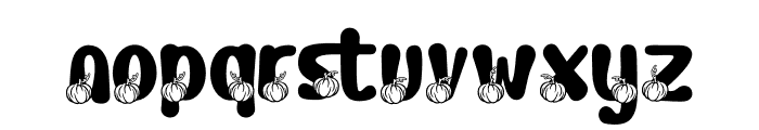 Joyful Turkey Pumpkin Font LOWERCASE