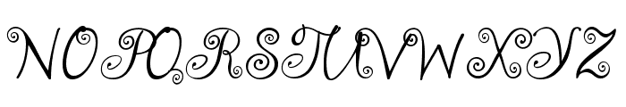 Joyful Whispers Font UPPERCASE