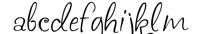 Joyful Whispers Font LOWERCASE