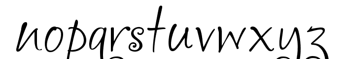 Joyful Whispers Font LOWERCASE