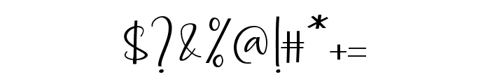 JoyfulScript-Regular Font OTHER CHARS