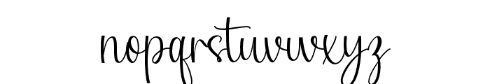 JoyfulScript-Regular Font LOWERCASE