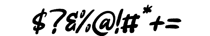 Joylide Italic Font OTHER CHARS